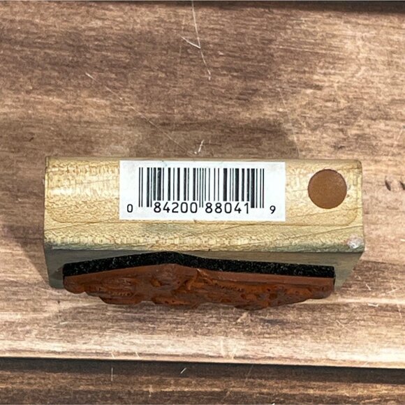 ALL NIGHT MEDIA ELF GAMES 804F WOOD MOUNT RUBBER STAMP JUGGLING BY JANET CLELAND - Picture 2 of 4